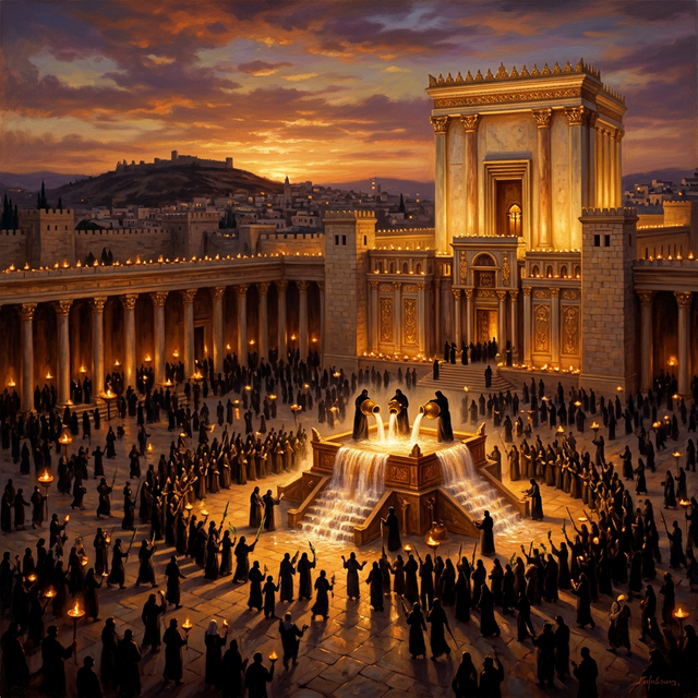 Cerimônia da água no Templo de Jerusalém